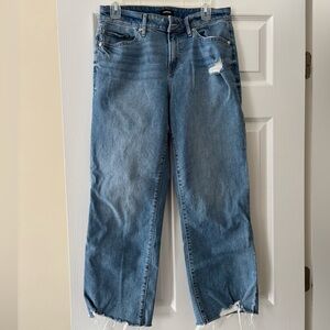 Express 90s Ankle Boot Mid Rise Jeans